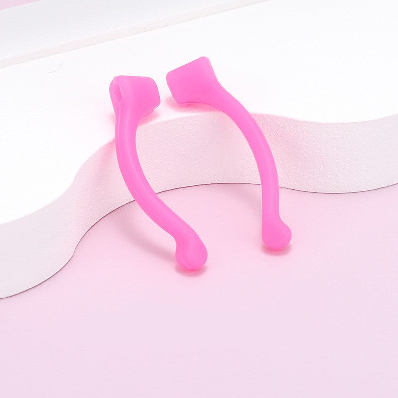 Silicone eyeglass sports grips, color option detail