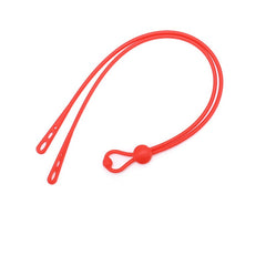 Adjustable eyeglass retainer straps, connector detail