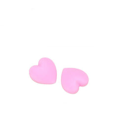 Silicone heart-shaped ear grips for compatible eyewear