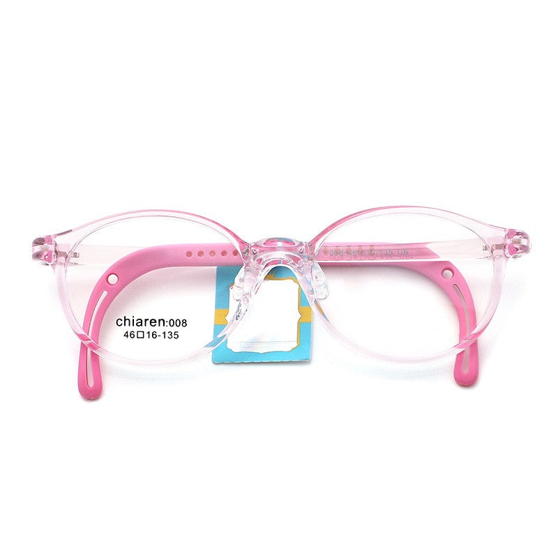 Flexible kids glasses frames with soft TPE temples, alternate view