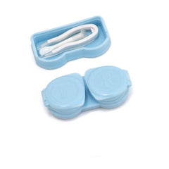 Contact lens case with inserter remover and tweezers, alternate view