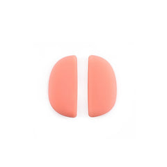 Push-in sport sunglass nose pad, fit and mounting detail