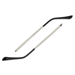 Metal eyeglass temple replacement parts, additional finish view