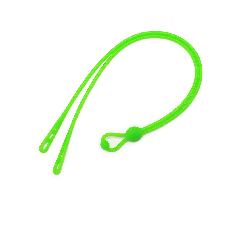 Sports eyeglass strap, close-up fit detail