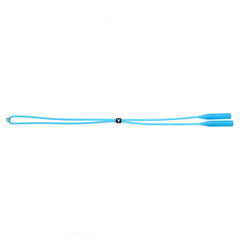 Adjustable silicone glasses straps, close-up fit view