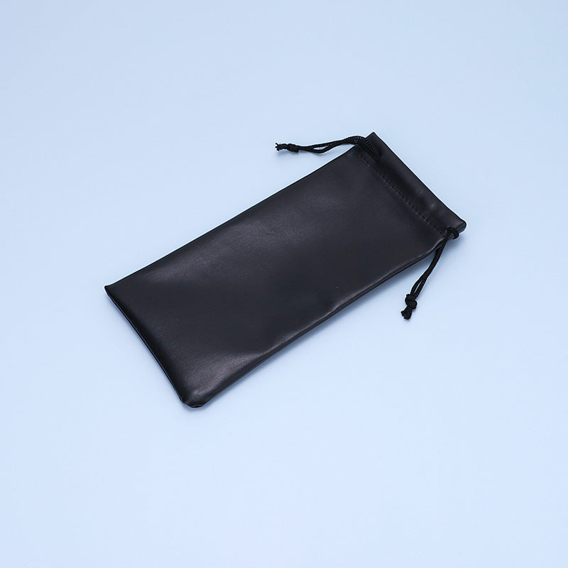 Drawstring microfiber eyewear pouch, additional product view