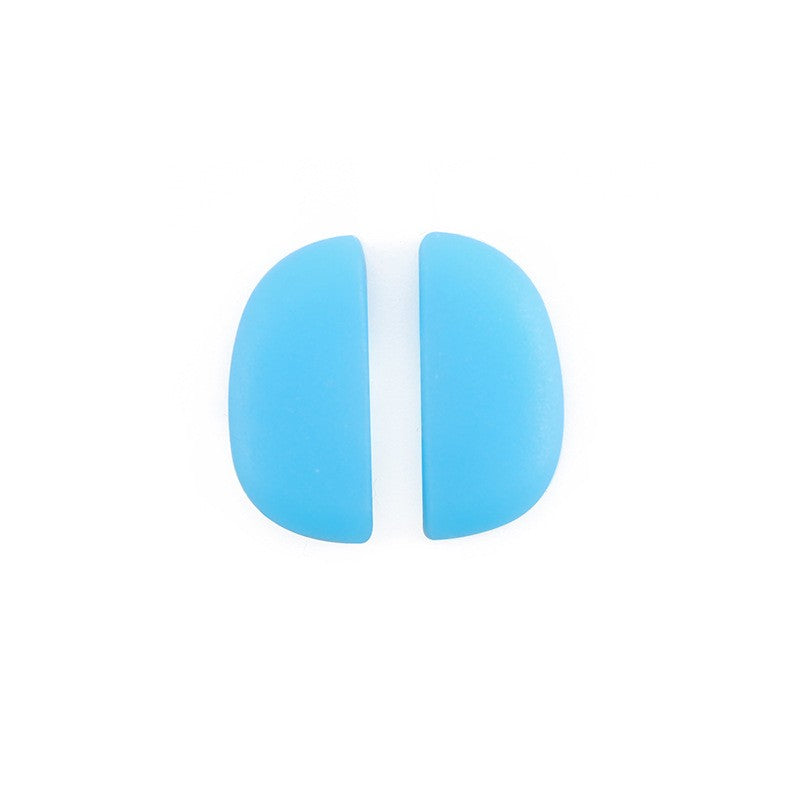 Grooved push-in nose pads for compatible sport sunglasses