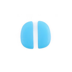 Grooved push-in nose pads for compatible sport sunglasses