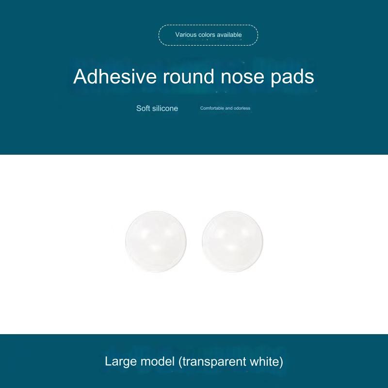 Round adhesive air-cushion silicone nose pads 5-pack by EBJDE