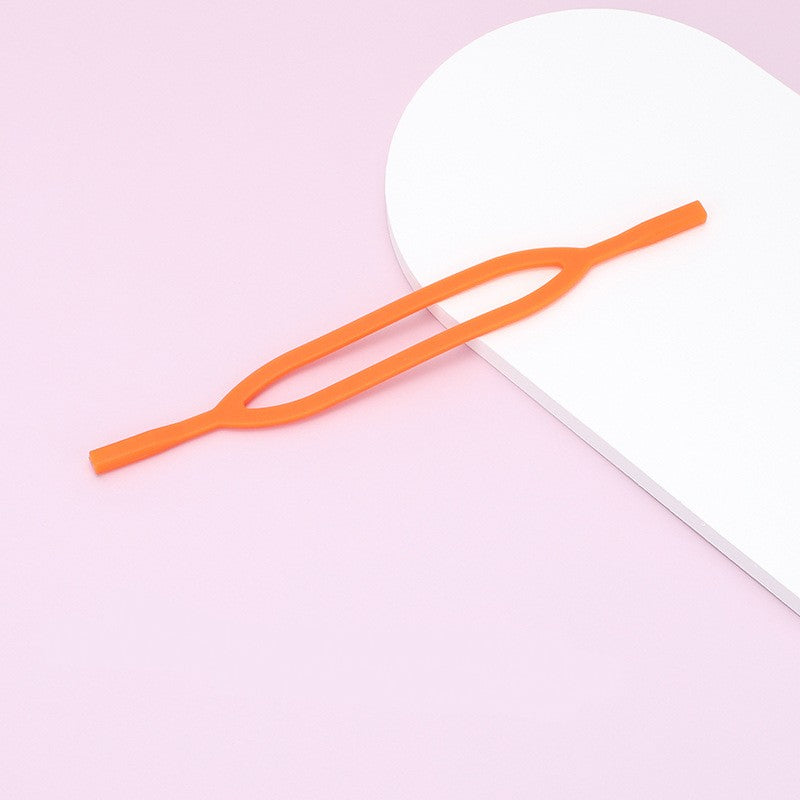 Children's eyeglass strap, connector and fit detail