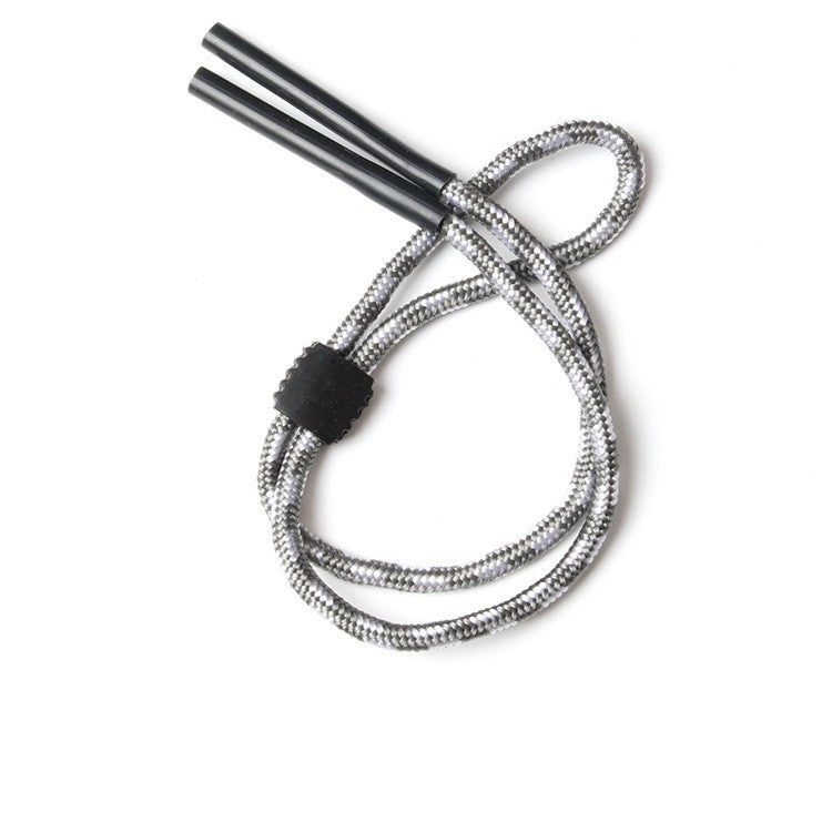 Braided adjustable eyeglass straps, connector detail