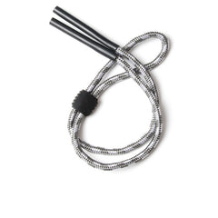 Braided adjustable eyeglass straps, connector detail