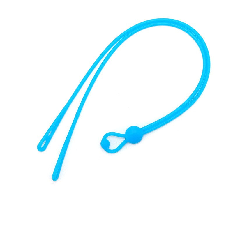 Adjustable silicone eyeglass retainers, alternate fit view