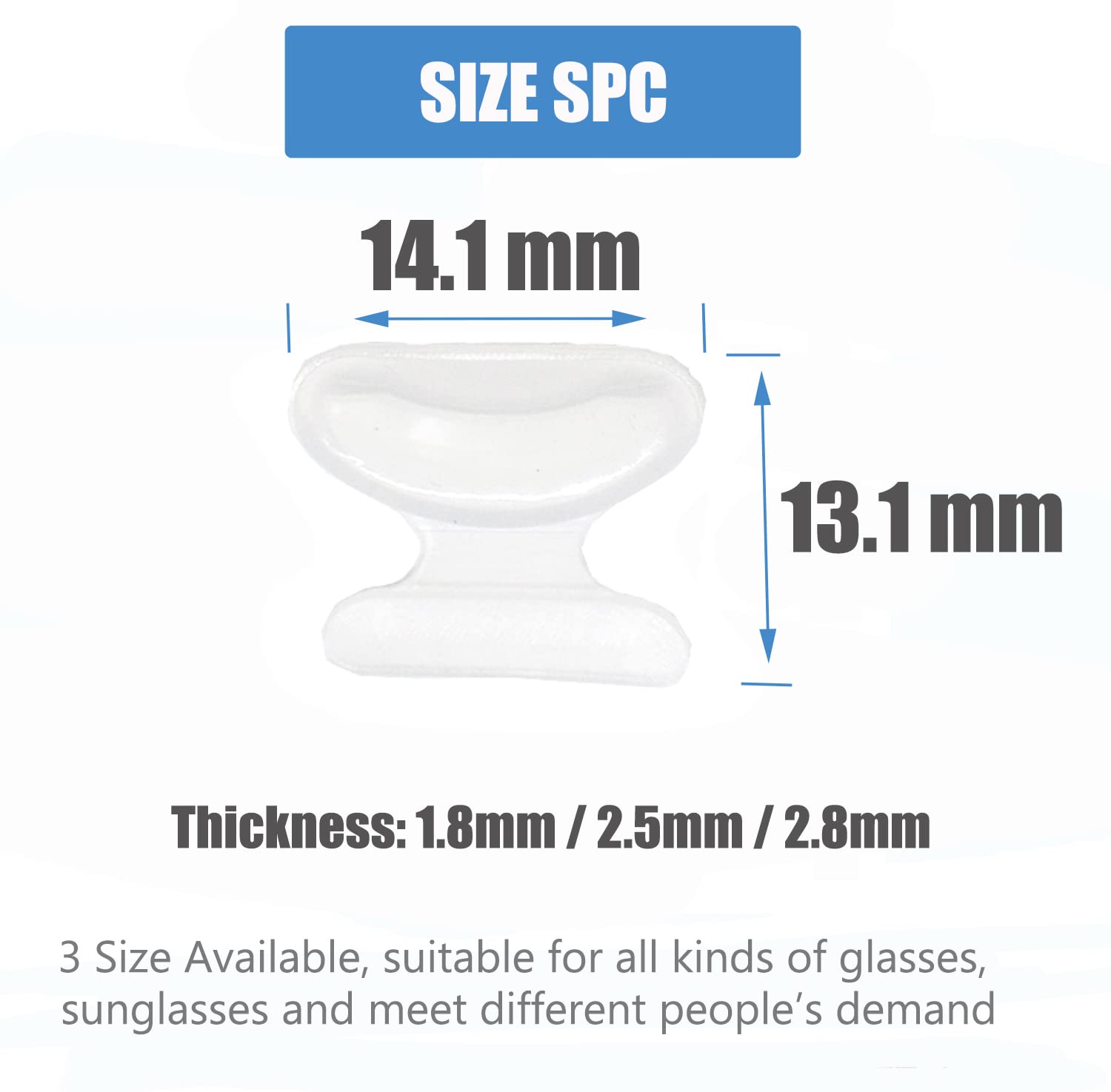 Butterfly adhesive air-cushion silicone nose pads, alternate product view