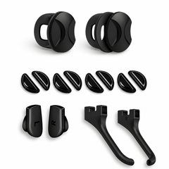 2 Open-Side Covers + 4 Pairs Nose Pads + Sound Tubes + Anti-Slip Sleeves accessory package; glasses not included