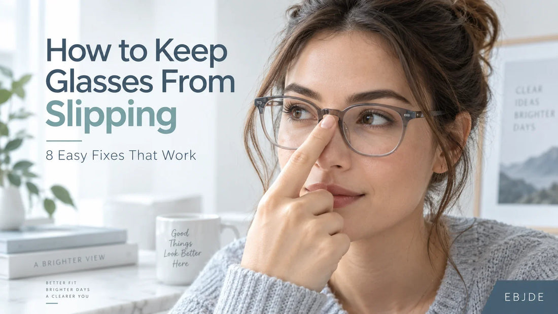 How to keep glasses from slipping down your nose