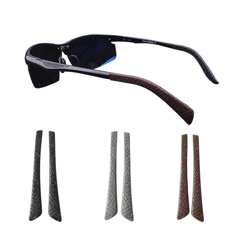 Glasses Legs Eyeglass Legs Glasses arms Silicone Black Eyeglass End Tips Temple Replacement Square Hole for Thin Metal Eyeglass Legs