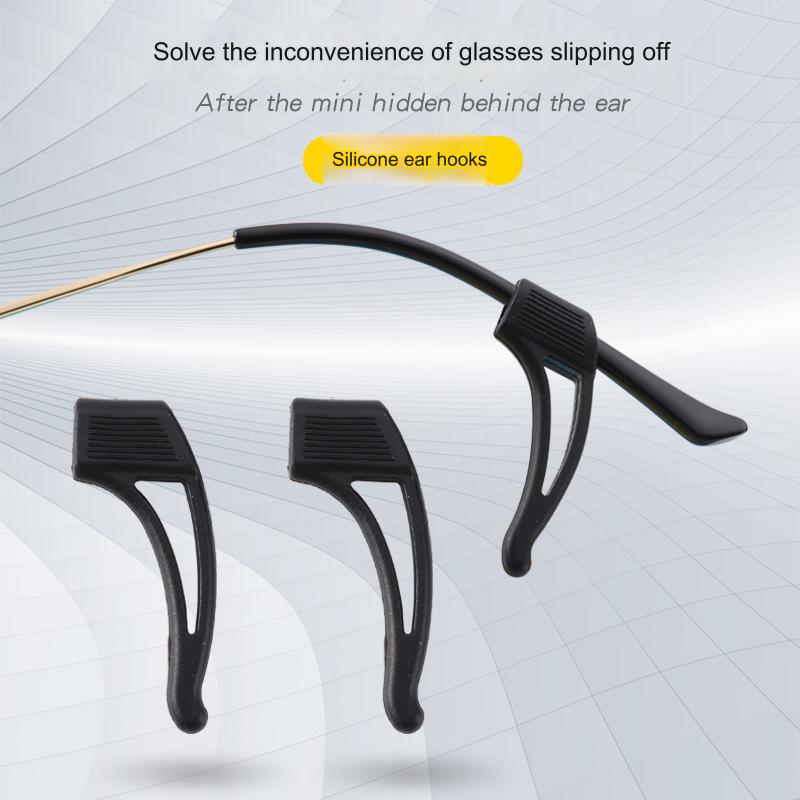 Eyeglass Ear Grip, Anti-Slip Comfortable Silicone Elastic Eyeglasses Retainers For Sunglasses Reading Glasses Eyewear