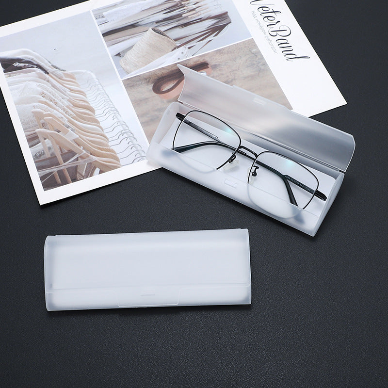 Plastic Glasses Case, Portable Translucent Eyeglasses Case, Spectacle Case, Eyewear Protector Box