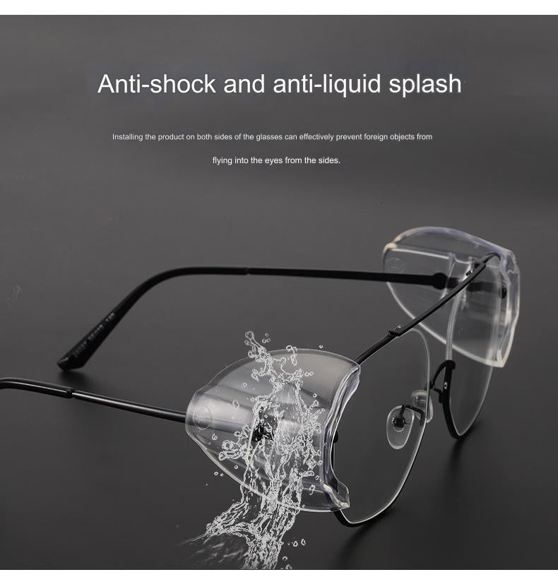 Universal Safety Glasses Side Shields - Fits Small/Medium Eyeglasses