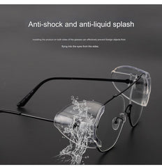 Universal Safety Glasses Side Shields - Fits Small/Medium Eyeglasses