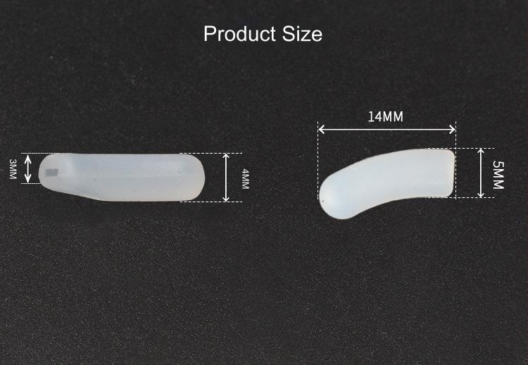 Eyeglass Nose Pads, Soft Silicone Replacement Glasses Nose Piece, Anti-Slip Nose Bridge Pads Plug-in Nose Guards