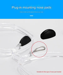 Eyeglasses Nose Pads Replacement Eyeglasses Glasses Frames, Plug-in/Insert Soft Nose Piece Nose Bridge Pads