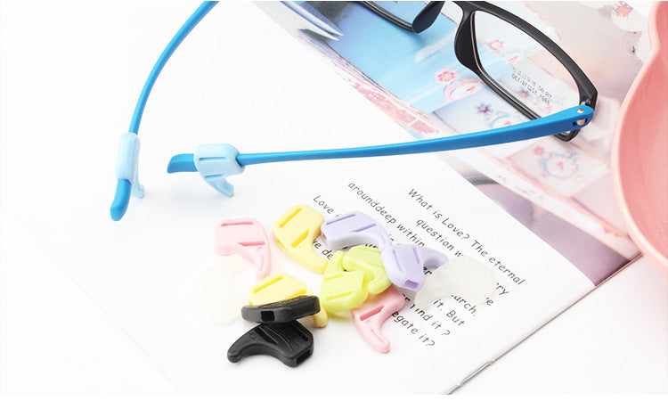 Anti-Slip Eyeglass Ear Grips Hook Comfortable Silicone Elastic Eyeglasses Temple Tips Sleeve Retainer-For Eyewear Sunglasses Spectacles Glasses