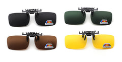 Polarized Clip-on Sunglasses Anti-Glare Driving Glasses for Prescription Glasses