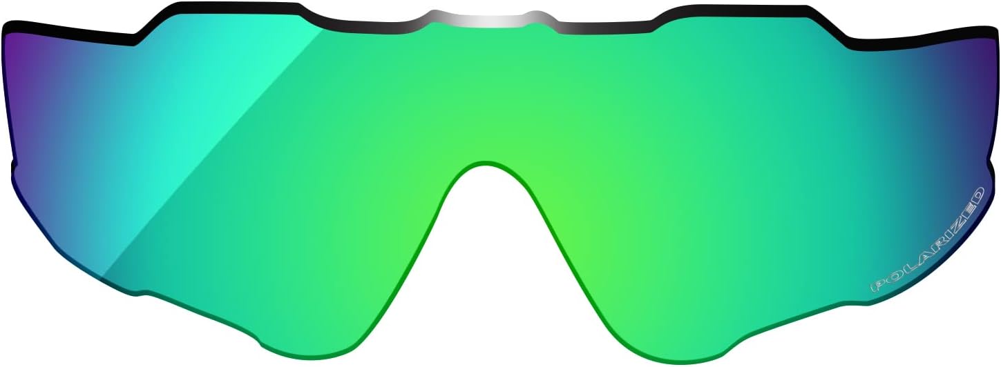 Replacement Lenses Compatible with Oakley Jaw-breaker OO9290 Sunglass Emerald Polarized