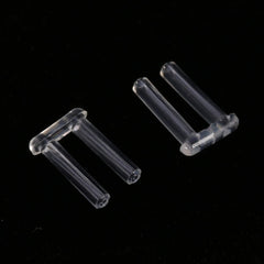 Rimless Frames Sleeves, 100pcs Eye Glasses Tool Clear Plastic Compression Sleeves for Rimless Glasses Fixing Accessories Tools