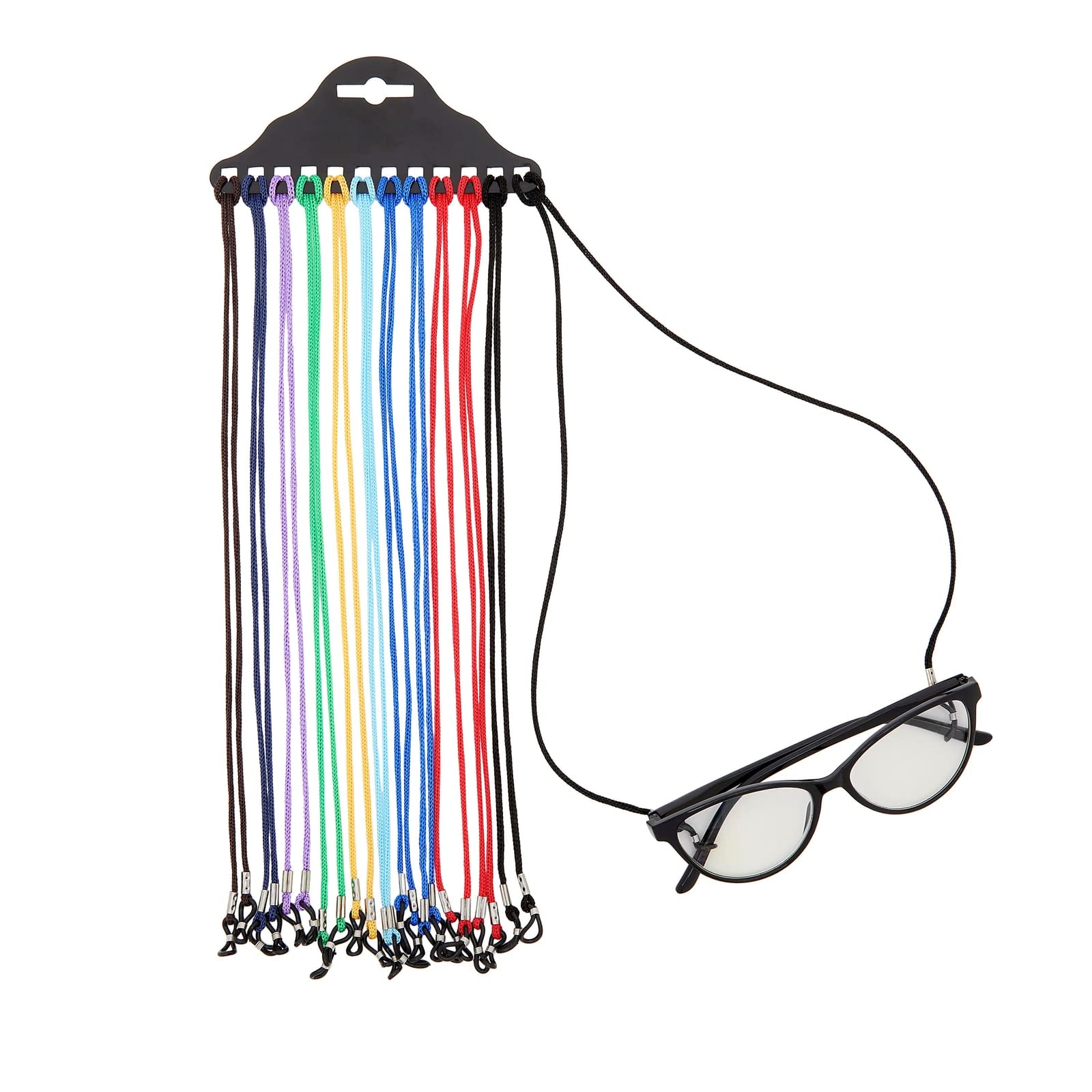Nylon eyewear cords, close-up product view