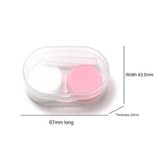 Contact Lens Case, Portable Cute Contact Lens Case Box Holder Container Soak Storage with Tweezers Kit