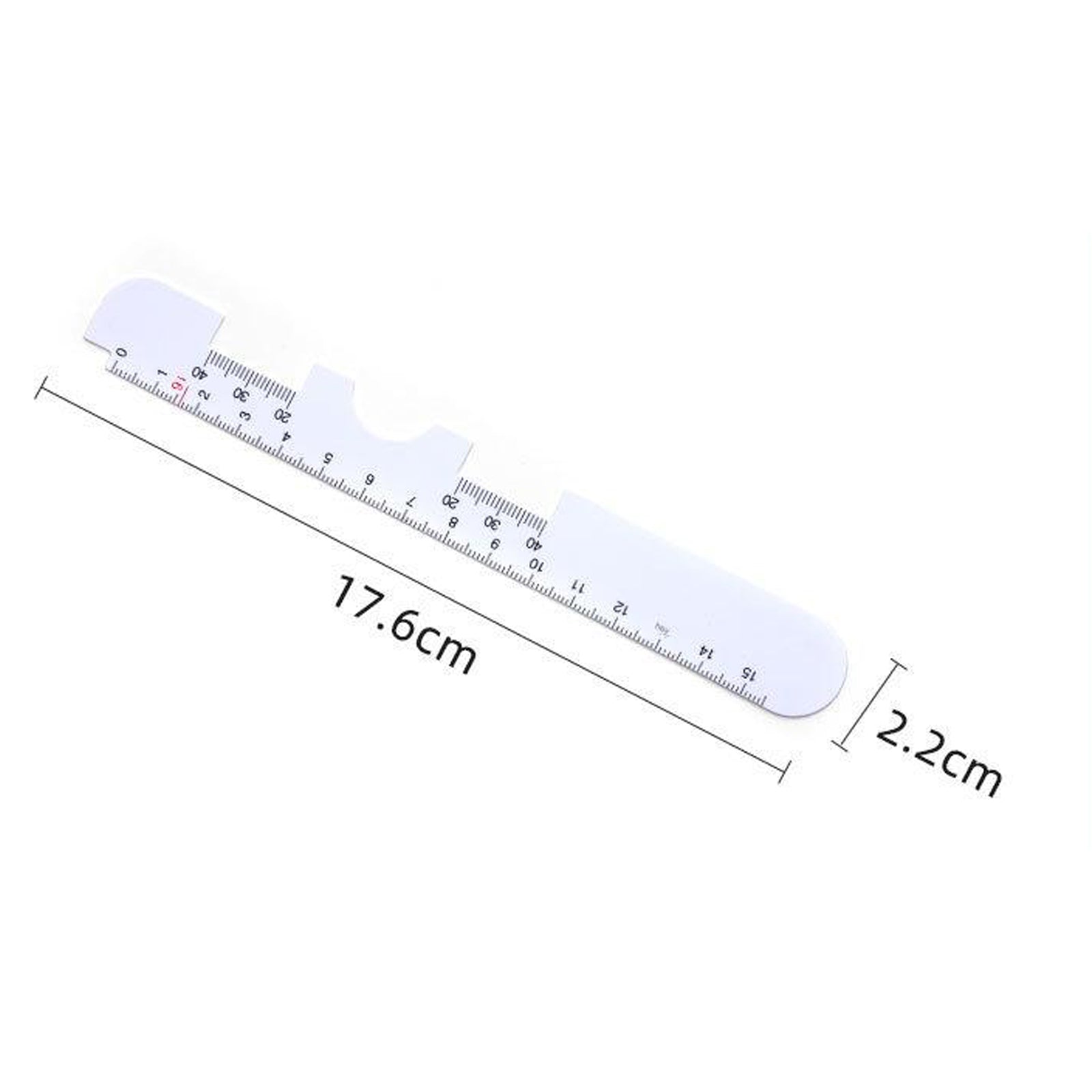 Pupillary Distance Ruler with Instructions for Myopia Distance Glasses, Pupil Measurement Tool for Prescription Eyeglasses with Eye Care Tips