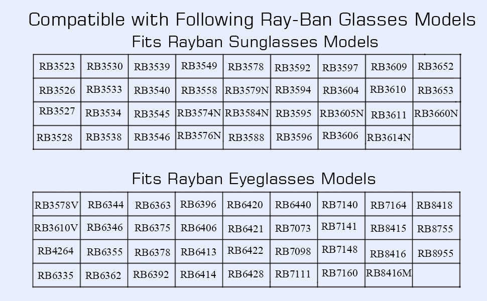 Replacement Nose Pads for RayBan RB3549, RB4071, RB6336, RB7140, RB8415 and More Plug in Eyeglasses, Sunglasses Models