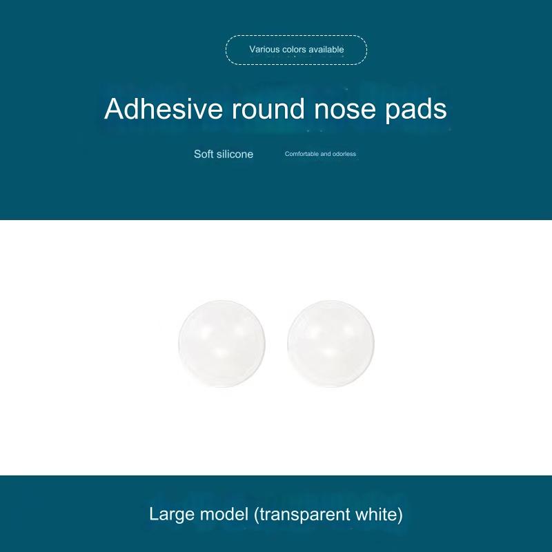 Eyeglass Nose Pads, Anti-Slip Round Shape Adhesive Air Bag Nose Pads, Soft Comfortable Silicone Nose Pad Cushion for Eyeglasses & Sunglasses