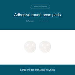 Eyeglass Nose Pads, Anti-Slip Round Shape Adhesive Air Bag Nose Pads, Soft Comfortable Silicone Nose Pad Cushion for Eyeglasses & Sunglasses