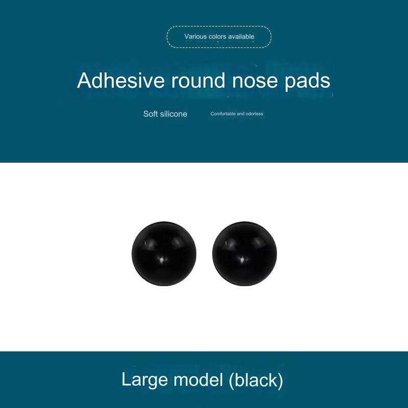 Eyeglass Nose Pads, Anti-Slip Round Shape Adhesive Air Bag Nose Pads, Soft Comfortable Silicone Nose Pad Cushion for Eyeglasses & Sunglasses