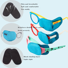 Children's Eye Patch can Cover Any Eye Patch, Treatment Amblyopia Strabismus Lazy Eye Patch, Reusable Medical Eye Patch