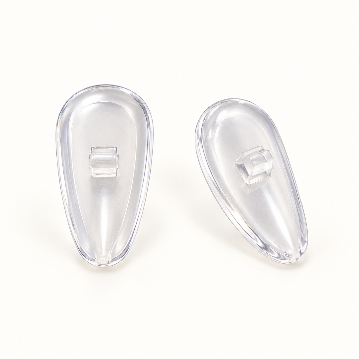 One pair of smooth A3 clear air-cushion nose pads
