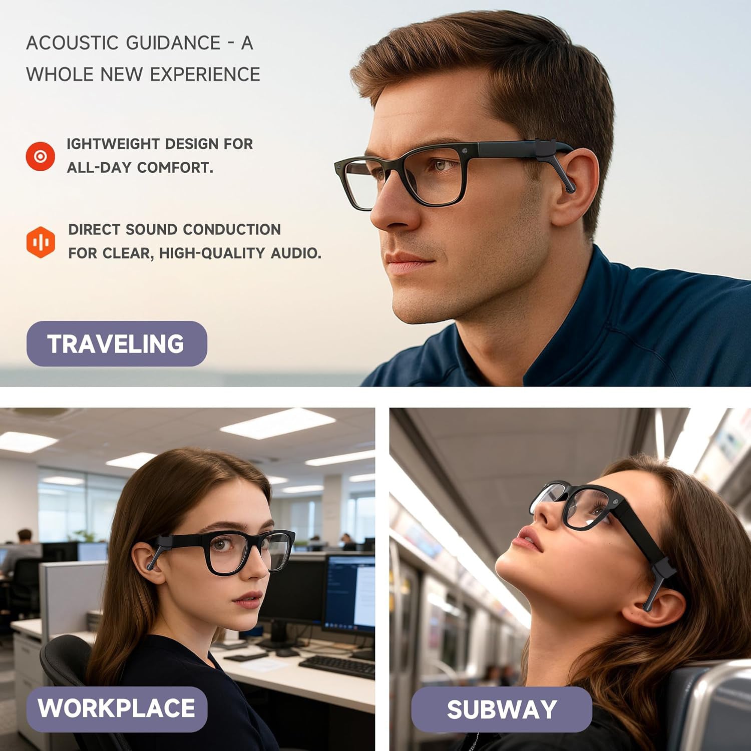 Sound Guide Tubes for Ray-Ban Meta & Silicone Accessory Options supplier detail; glasses not included