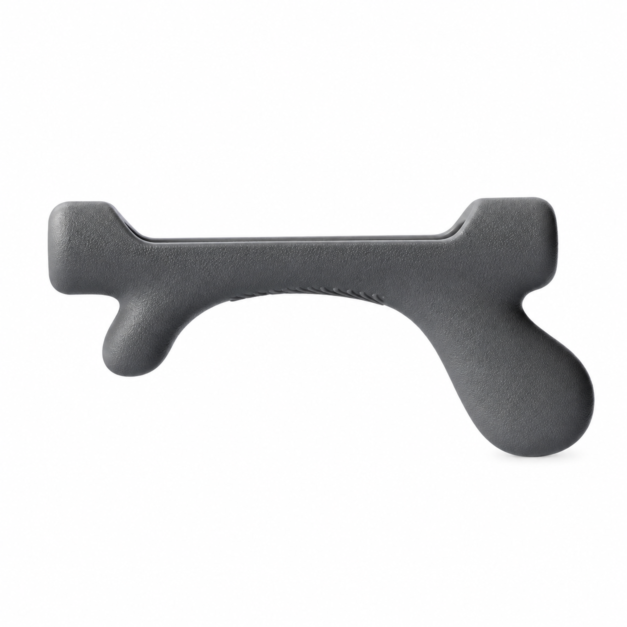 Gray silicone eyeglass ear hook; one pair supplied