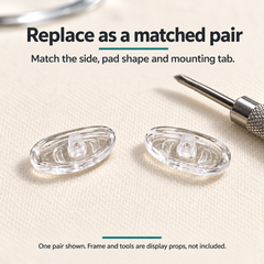 One pair of G2 parts in a care workspace with display props