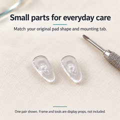 One pair of G6 parts in a care workspace with display props