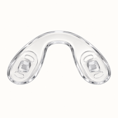 One complete medium clear silicone U-shaped nose bridge