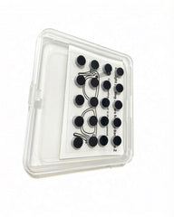White-Base Cover Stickers — 20 pcs accessory package; glasses not included